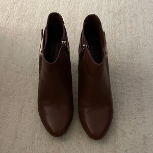 Bandolino Rich Brown Ankle Booties